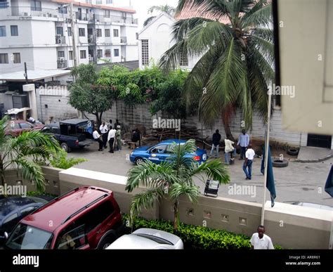 General Scene Victoria Island Lagos Nigeria Stock Photo Alamy