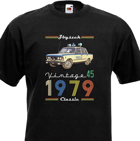 Koszulka Urodziny Retro Vintage Auto Prl W Asny Wiek Rok