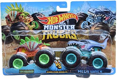 Hot Wheels Monster Trucks Motosaurus Vs Mega Wrex Ubuy India