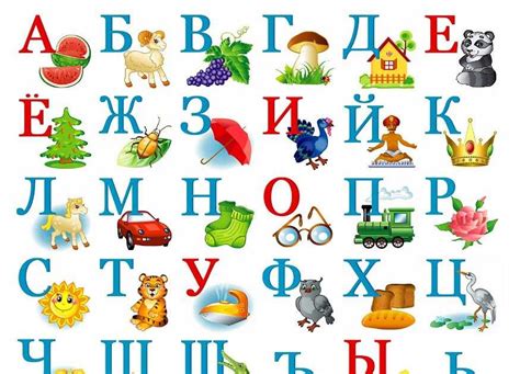 Алфавит для детей 3 4 с картинками