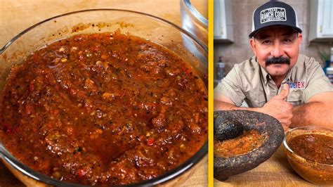 How To Make Salsa Tatemada Charred Salsa Roja Recipe Al Molcajete