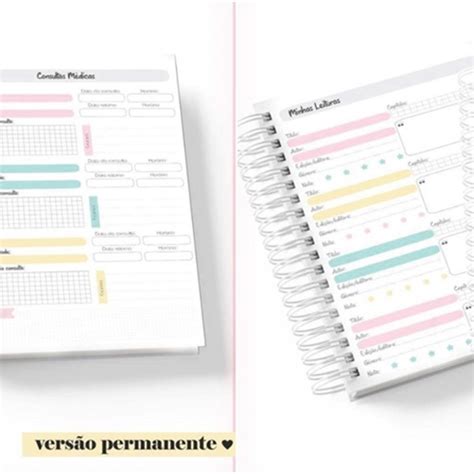 Planner Candy Color 4 Loja Cuke Paper Elo7 Produtos Especiais