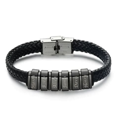 Personalisiertes Armband für Herren Personalisiertes Geschenk Für Papa