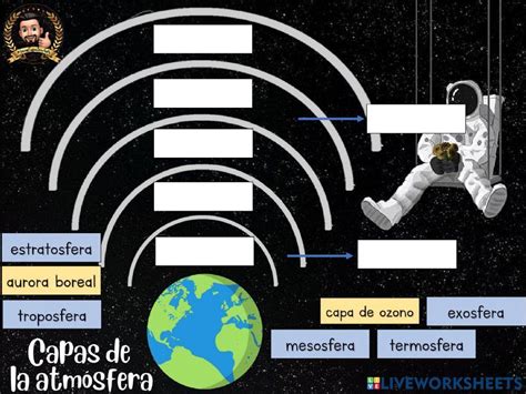 Capas Atmósfera Interactive Worksheet Live Worksheets