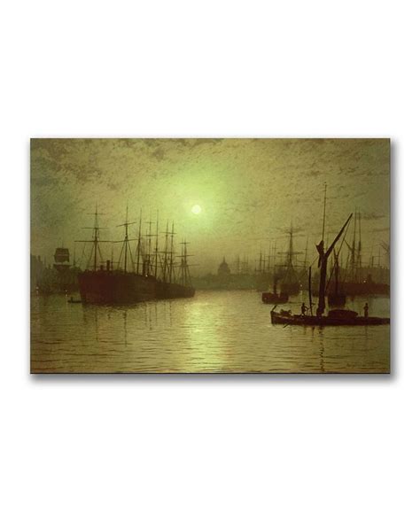 Trademark Global John Atkinson Grimshaw Nightfall Down The Thames