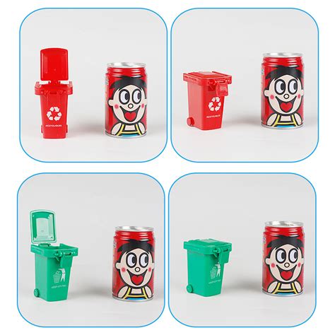 4Pcs/Set Mini Garbage Trash Can Toys Truck Cans Recycling Vehicle Bin Kids Toy 803090071925 | eBay