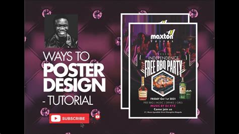 WAYS TO POSTER DESIGN - TUTORIAL Girls Music, Bbq Party, Coreldraw, Design Tutorials, Keep Calm ...