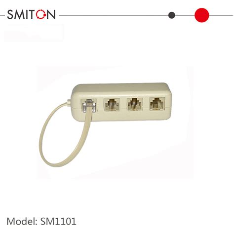 Rj P C Male To Female Telephone Line Adapter Splitter China Rj