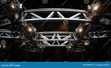 Design lighting truss stock illustration. Illustration of structure ...