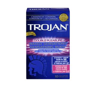 Naked Sensations Double Pleasure Lubricated Condoms Units Trojan