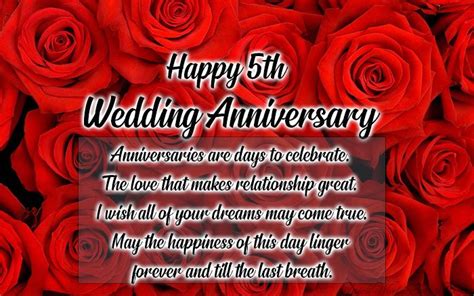 5th Wedding Anniversary Wishes Messages Images Latest World Events