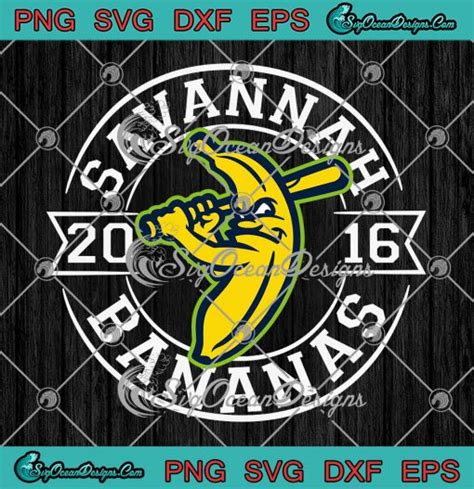 Savannah Bananas 2016 Vintage Logo Svg Savannah Bananas Baseball Team