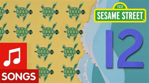 Sesame Street 12 Tiny Turtles Song Youtube