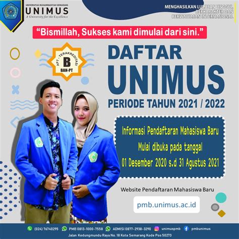 Informasi Pendaftaran Mahasiswa Baru Unimus Ta Gizi Unimus