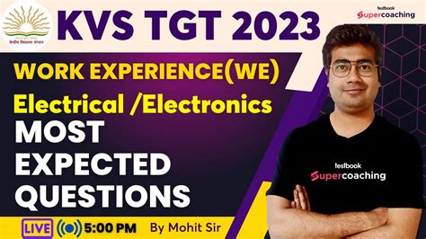 Kvs Tgt We Preparation Electrical Electronics Most Expected