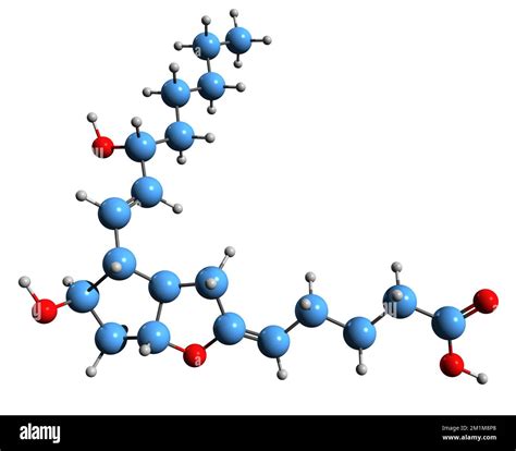 D Image De La Formule Squelettique De Prostacycline Structure