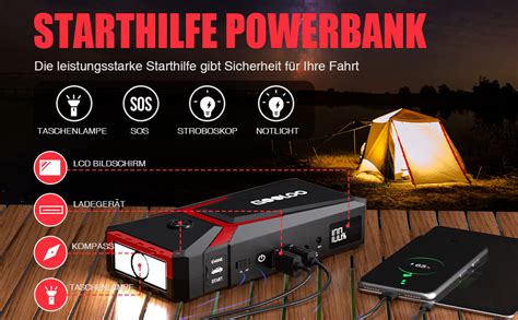 Gooloo Ge A Starthilfe Powerbank Supersafe V Auto Batterie