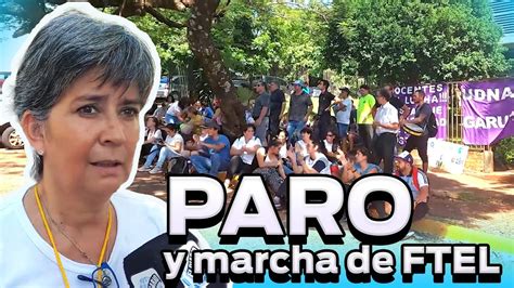 Paro Y Marcha De FTEL Frente Al CGE El FOPID Es El Fondo De Pobreza E