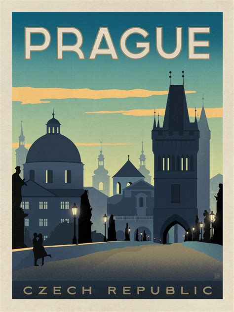 Anderson Design Group Studio Store Prague Travel Poster Travel