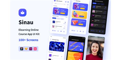 Sinau Elearning Online Course App Ui Kit Community Figma