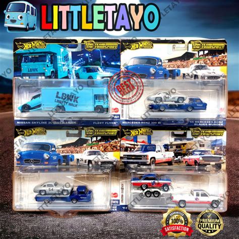 Jual Hot Wheels Premium Team Transport Lot C Set LBWK Nissan Skyline Mercedes Benz 300 SL 63