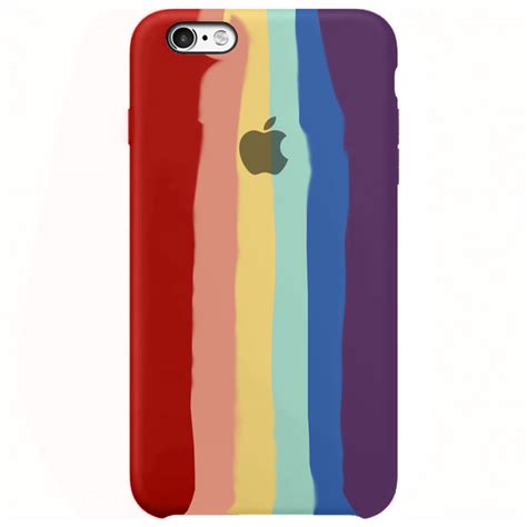 Capinha Celular iPhone 6S Plus em silicone Orgulho Arco Íris