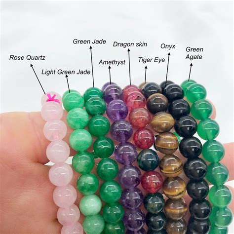 Crystal Bracelets 8mm Genuine Crystal Bracelets Crystal Healing