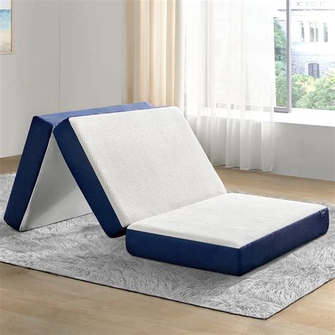 Molblly Folding Mattress Inch Memory Foam Tri Folding Mattress