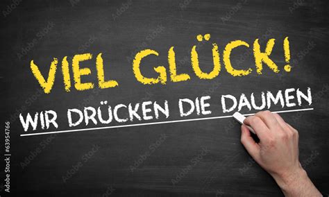 Viel Glück Stock Photo | Adobe Stock