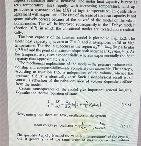 Solved 15.2-1. Calculate the molar heat capacity of the | Chegg.com