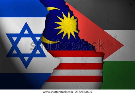 Malaysia Between Israel Palestine Israel Malaysia Stock Photo ...