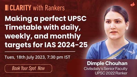 How To Make A Perfect Upsc Timetable With Daily And Weekly Targets