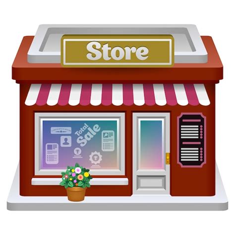 Icono De Tienda Vector Premium