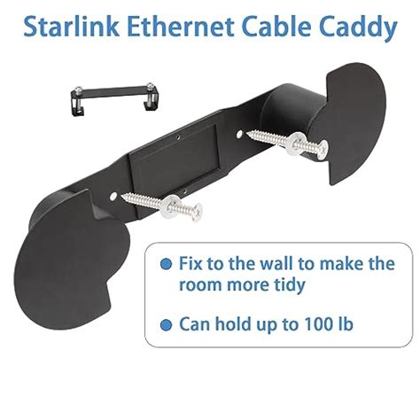 Starlink Ethernet Cable Caddy With Adapter Holder Holds Ft