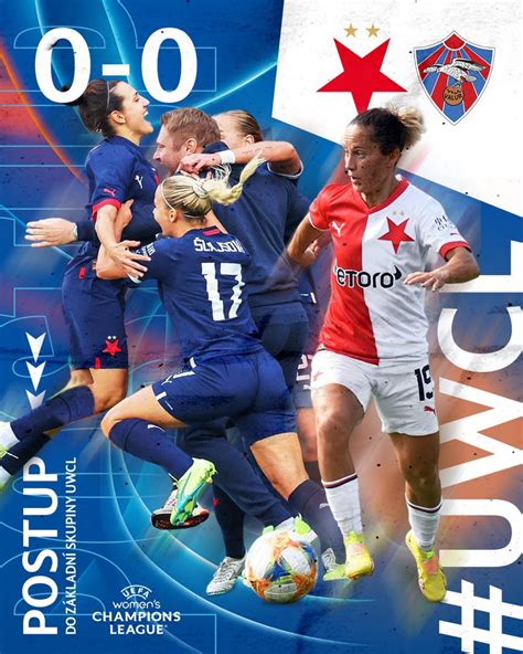 SK Slavia Praha on Twitter SLÁVISTKY POSTUPUJÍ DO UWCL Domácí