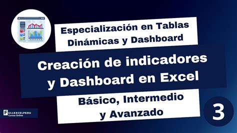 Tablas dinámicas Creación de Indicadores y Dashboard en Excel YouTube