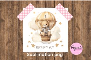 Teddy Hot Air Balloon Graphic By PaperiePrintsCo Creative Fabrica