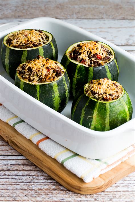 Ground Beef Stuffed Zucchini