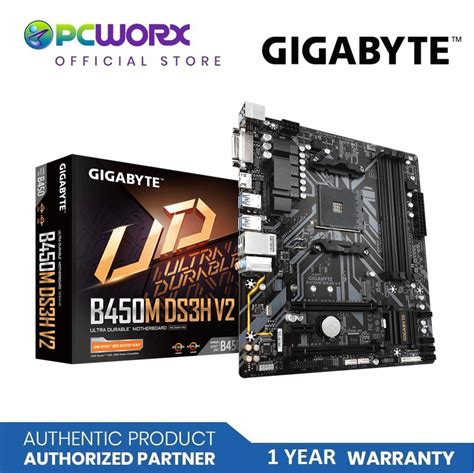 Gigabyte Ga B450m Ds3h V2 4 Dimm Ddr4 Am4 Avl Matx Gaming Motherboard