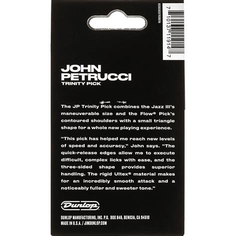 Dunlop Jazz III John Petrucci Trinity Pick 6 Pcs Plektrum