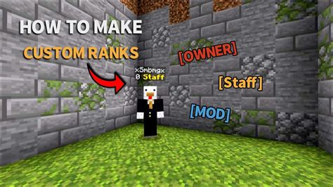 How To Make Custom Ranks In Minecraft Bedrock Edition Ps Xbox