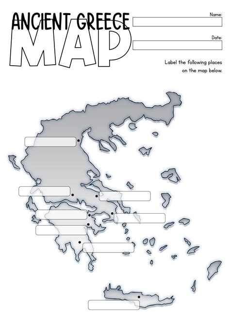 Outline Map Of Ancient Greece Printable Free Printable Maps Images