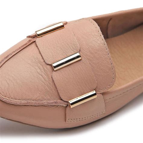 Sapatilha Couro Bottero Burnish Brown Sugar Nude Bege