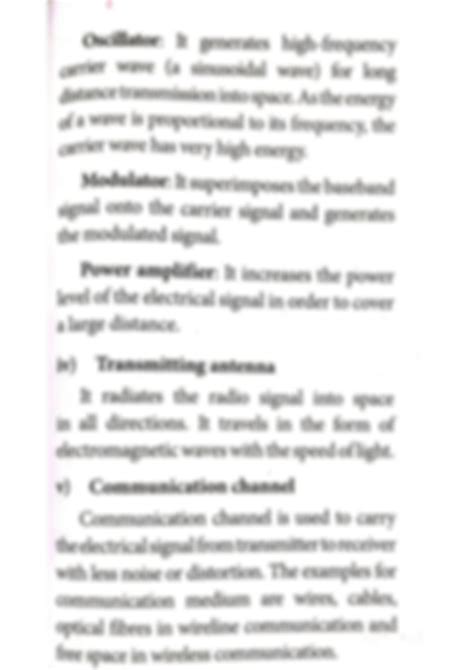 Solution The Elements Of An Electronic Communication System Studypool