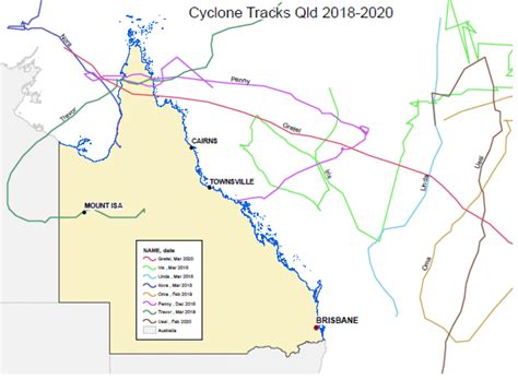 Cyclone activity | State of the Environment Report 2020