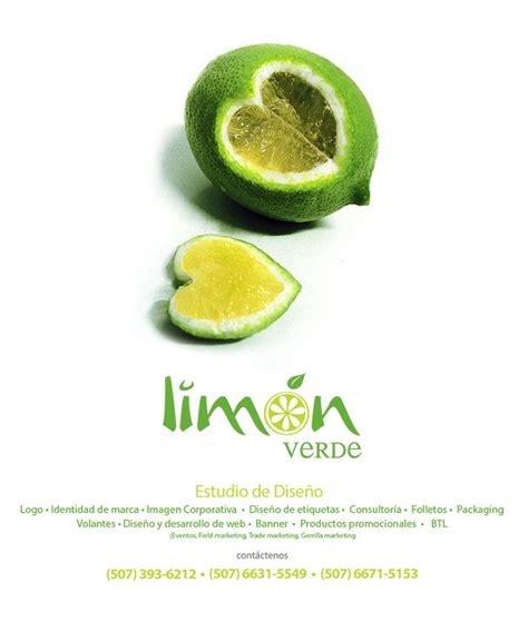 Anuncio mas visto foto de Pinterest Limón verde Diseño etiquetas Limon