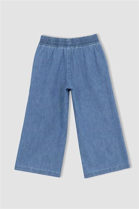 Blue Girls And Teens Girl Culotte Wide Leg Jeans 2752695 Defacto