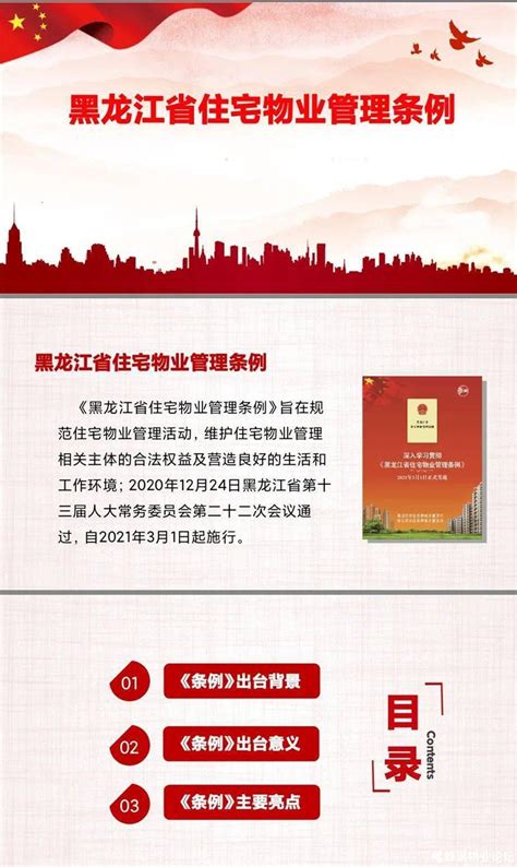 图示为您讲解黑龙江省住宅物业管理条例 蜂巢物业社区