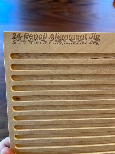 24-Pencil Laser Alignment Jig + Lightburn File – Trey's Woodshop