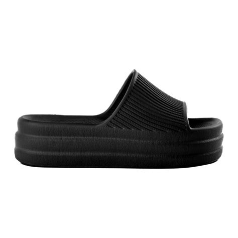 Chinelo Slide Feminino Nuvem Tamanco Flat Eva Sola Alta Plataforma